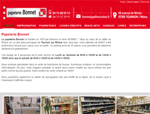 Tablet Screenshot of papeteriebonnet.com